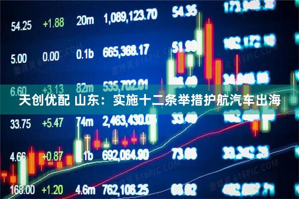天创优配 山东：实施十二条举措护航汽车出海